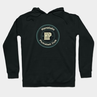 Vintage Retro Logo of Honolulu Pickleball Club Hoodie